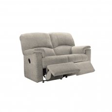 Chloe 2 Seater Sofa with Double Manual Recliner Actions