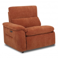 Jasper 1 Seater Power Recliner Section with Power Ratchet Headrest & USB