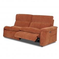Jasper 2.5 Seater Power Recliner Section with Power Ratchet Headrest & USB