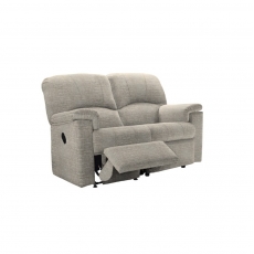 Chloe 2 Seater Sofa with Single Manual Recliner Action