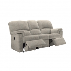 Chloe 3 Seater Sofa with Double Manual Recliner Actions