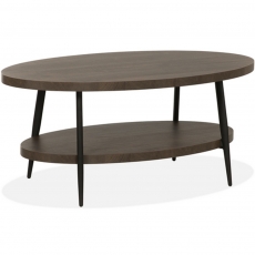Choice Oval Coffee Table - Shelf