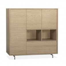 Fiore Large Wall Cabinet with LED Lighting