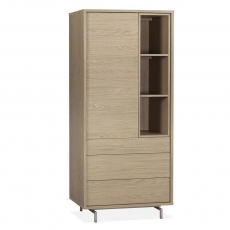 Fiore Tall Wall Cabinet with LED Lighting Fiore Tall Wall Cabinet with LED Lighting
