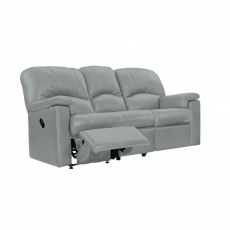 Chloe 3 Seater Sofa with Single Manual Recliner Action