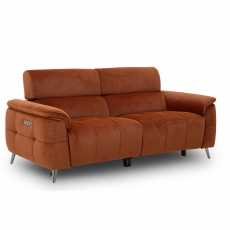 Farah 2.5 Seater Double Power Recliner Sofa with Adjustable Headrests and USB Farah 2.5 Seater Double Power Recliner Sofa with Adjustable Headrests and USB