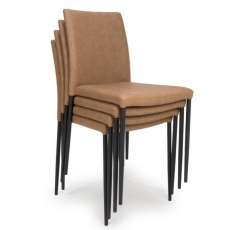 Grace Set 4 Stackable Dining Chairs Grace Set 4 Stackable Dining Chairs