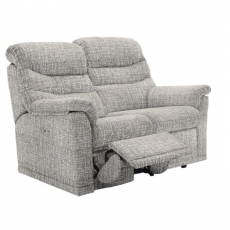 Malvern 2 Seater Sofa with Single Power Recliner Action - Touch Button