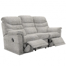 Malvern 3 Seater Sofa with Double Manual Recliner Actions