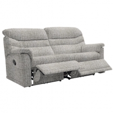 Malvern 3 Seater Sofa with Double Manual Recliner Actions