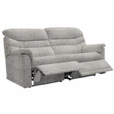 Malvern 3 Seater Sofa with Double Power Recliner Actions - Touch Button