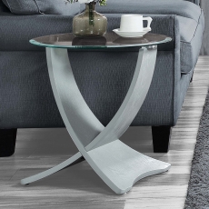 Selena Lamp Table-Grey Finish Selena Lamp Table-Grey Finish