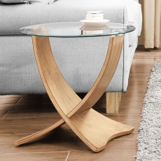 Selena Lamp Table-Oak Finish Selena Lamp Table-Oak Finish