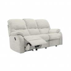 Mistral 3 Seater Sofa (3 Cushion) with Single Manual Recliner Action