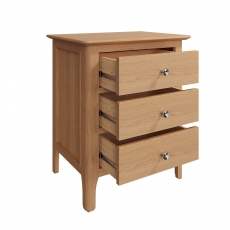 Mia Bedroom Extra Large Bedside Cabinet - 3 Drawers