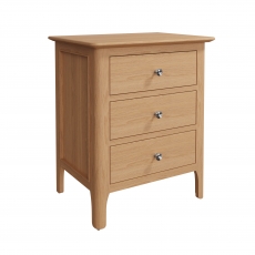 Mia Bedroom Extra Large Bedside Cabinet - 3 Drawers