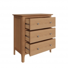 Mia Bedroom Wide 3 Drawer Chest