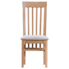 Mia Dining Pair of Slatted Back Dining Chairs
