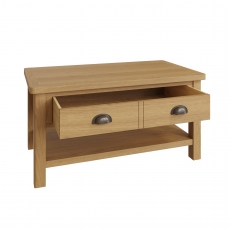 Totnes Dining Large Coffee Table - 2 Drawers