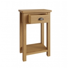 Totnes Dining Telephone Table - 1 Drawer