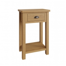 Totnes Dining Telephone Table - 1 Drawer