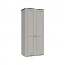 Shadow 2 Door Wardrobe - 1 Rail - 1 Shelf
