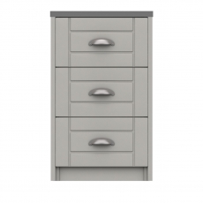 Shadow 3 Drawer Bedside Chest