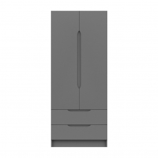 Skylar 2 Door -2 Drawer Combi Wardrobe - 1 Rail - 1 Shelf
