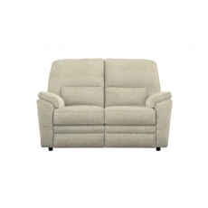 Hampton 2 Seater Double Power Recliner Sofa with USB Button Switch-Single Motor