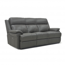 Hudson 3 Seater Double Power Recliner Sofa with Double Power Headrests and USB