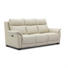 Simone 3 Seater Double Power Recliner Sofa with Adjustable Headrests and USB