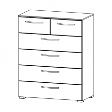 Aldono 6DB2 6 Drawer Chest