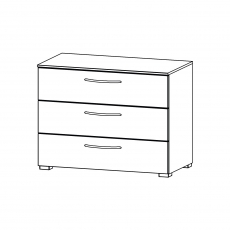 Aldono 6H37 3 Drawer Chest