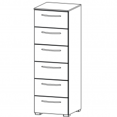 Aldono 7D11 6 Drawer Tall Chest