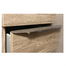 Aldono Deluxe 6D16 2 Drawer Wide Bedside Table