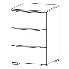Aldono Deluxe 6D17 3 Drawer Bedside Table