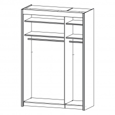 Imperial 5102 Gliding 2 Mirror Door Robe (Width 151cm)