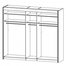 Imperial 5108 Gliding 3 Mirror Door Robe (Width 225cm)