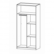 Texas 03Q2 Hinged 2 Door (1 Mirror) Robe