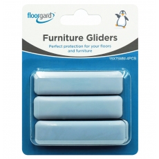 Floorgard Glides - 15x 75mm Rectangular - Pack of 4