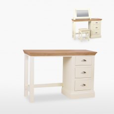 Coelo Premier 820PR Single Pedestal Dressing Table - 3 Drawers