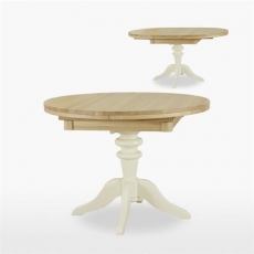 Coelo 105 Round Single Pedestal Extending Dining Table