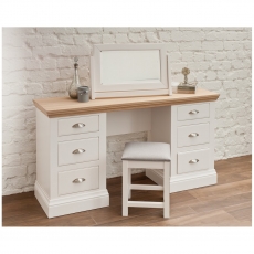 Coelo 850 Double Pedestal Dressing Table - 6 Drawers