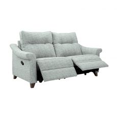 Riley 2 Seater Small Sofa - Double Manual Recliner Actions