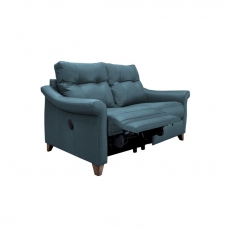 Riley 2 Seater Small Sofa - Double Manual Recliner Actions