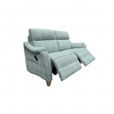 Hurst 2 Seater Small Sofa - Double Manual Recliner Actions