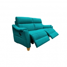 Hurst 3 Seater Large Sofa - Double Manual Recliner Actions