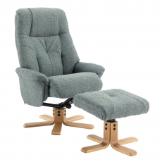 Beaufort Swivel Recliner Chair and Stool Set