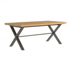 Fusion Rectangular Fixed Top Dining Table - 190cm