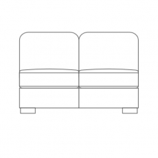 Eden 132AL - 1.5 Seater Armless Section